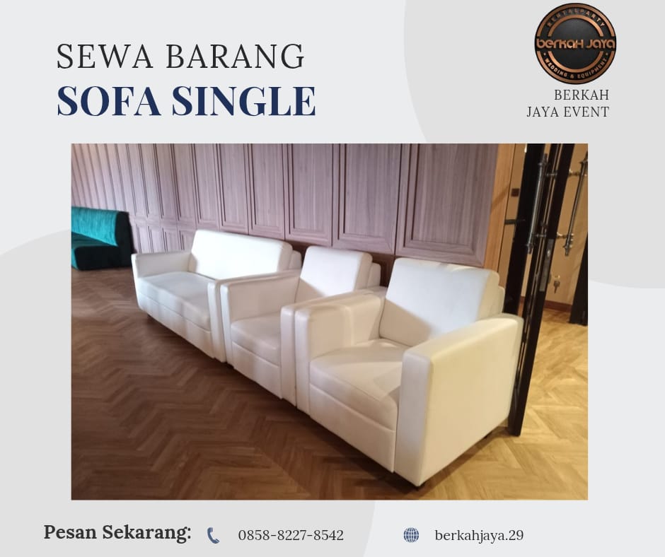 Sewa Sofa Kotak Warna Putih Area Jakarta Selatan
