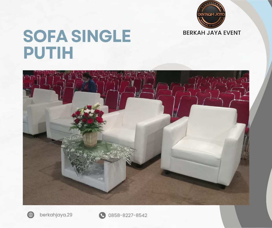 Sewa Sofa Kotak Warna Putih Area Jakarta Selatan