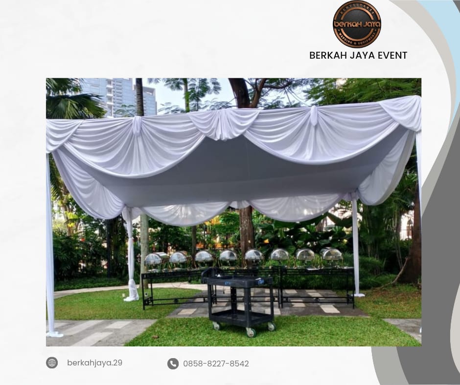 Sewa Tenda Plafon Putih Poni Putih Jakarta Selatan