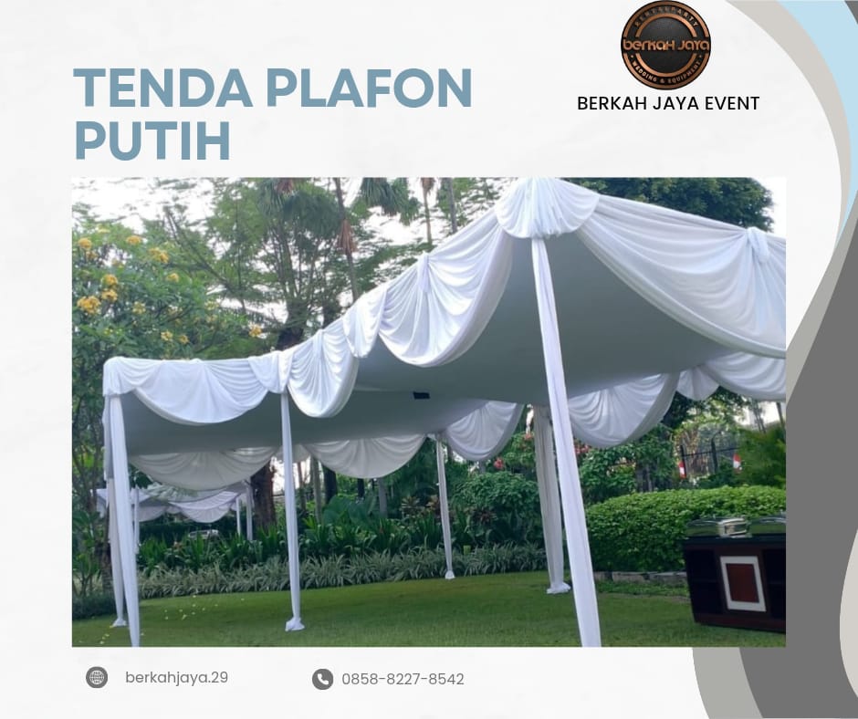 Sewa Tenda Plafon Putih Poni Putih Jakarta Selatan