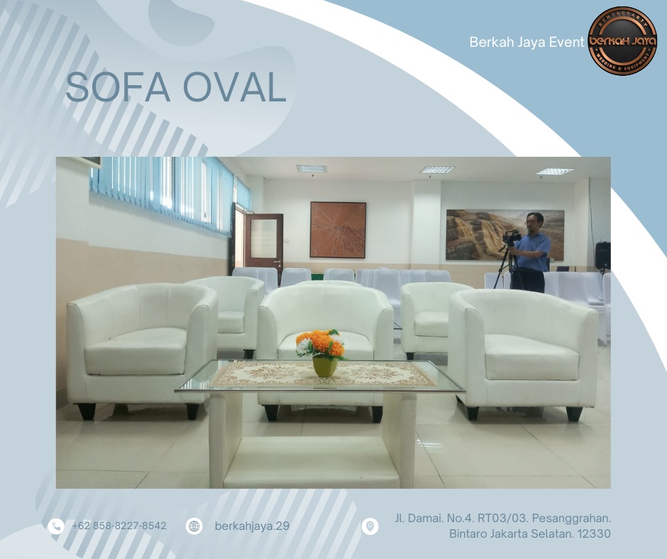 Sewa Sofa Oval Berkualitas untuk Berbagai Acara Daerah Jakarta Selatan