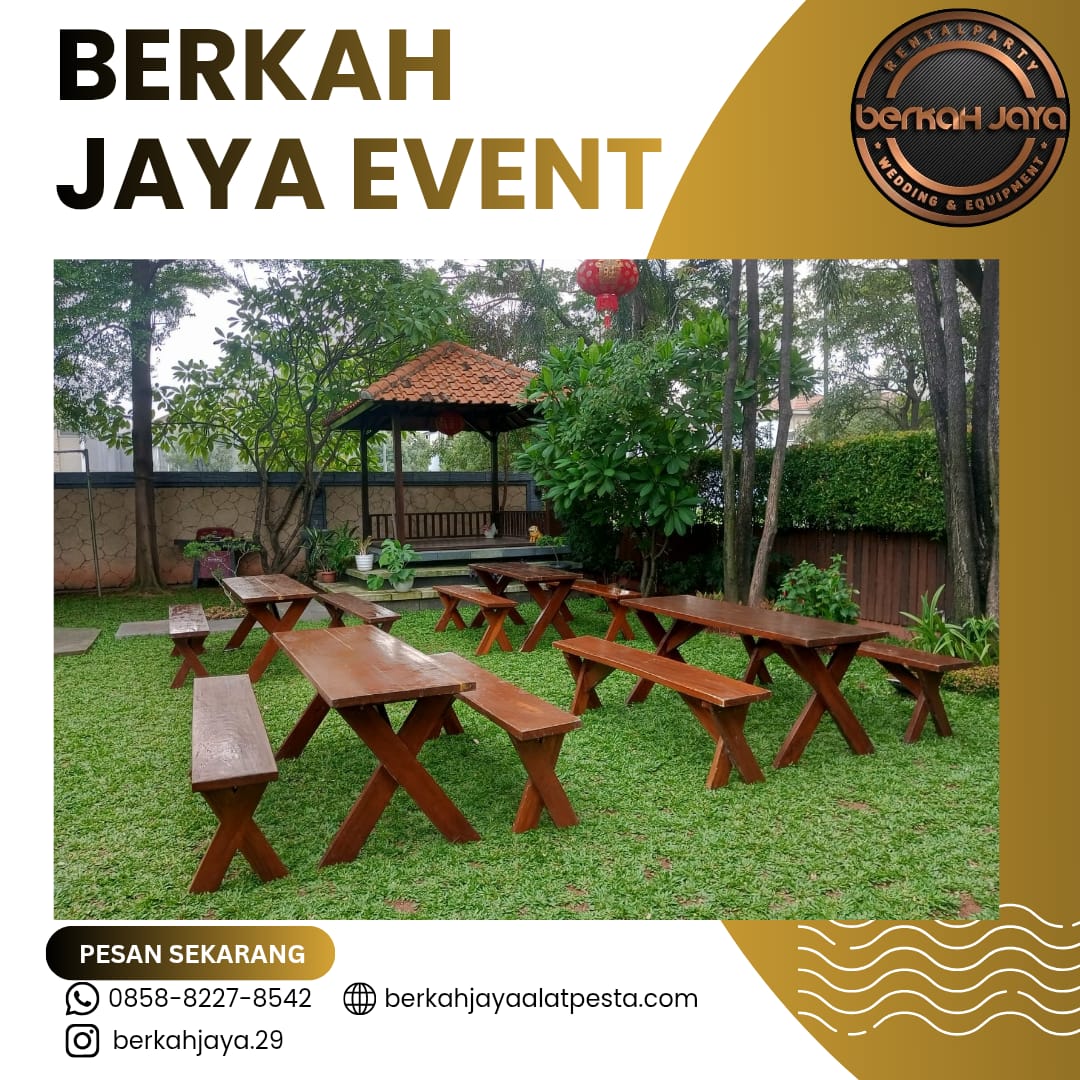Sewa Meja Kursi Taman Mewah Area Jakarta Selatan