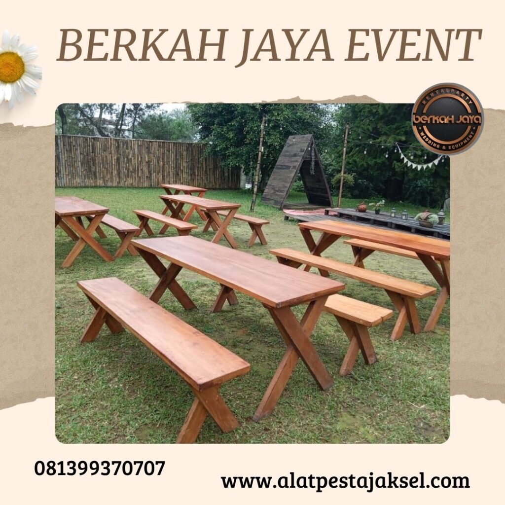 Sewa Meja Kursi Taman Mewah Area Jakarta Selatan