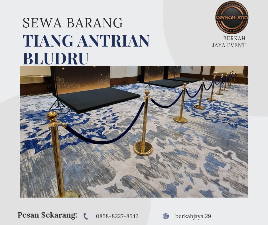 Rental Tiang Antrian Bludru Area Jakarta Selatan