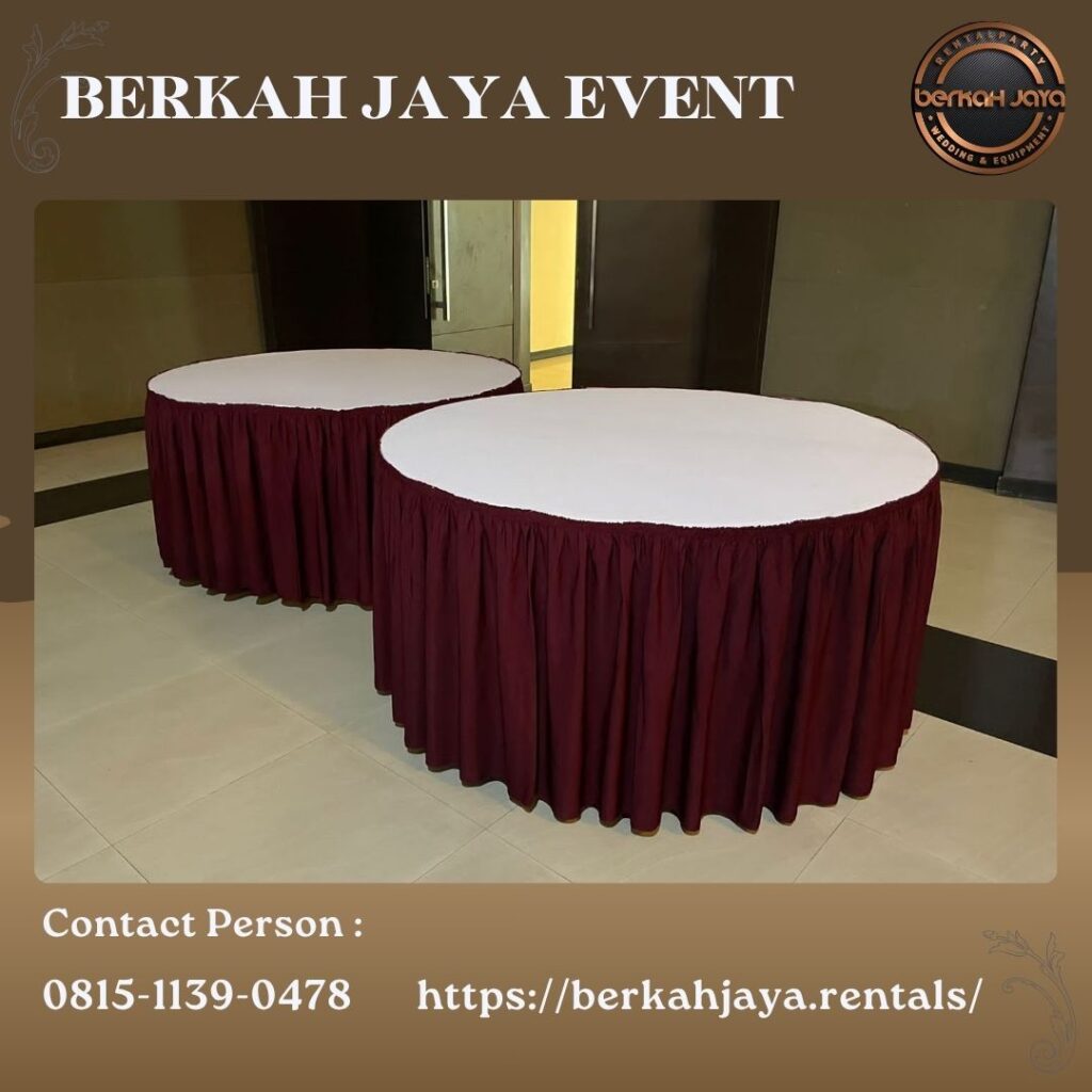 Jasa Rental Meja Bulat Area Pesanggrahan