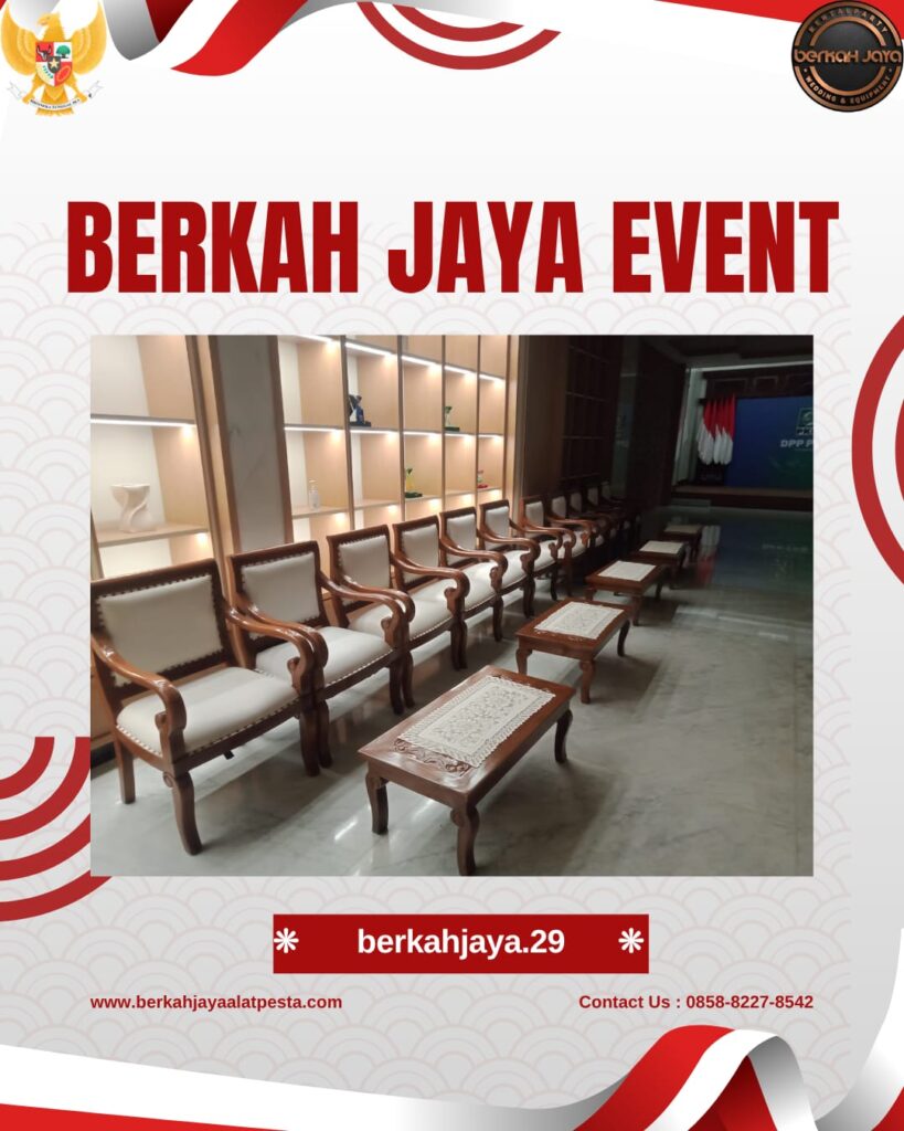 Jasa Rental Kursi VIP Kayu Exclusive Jakarta Selatan