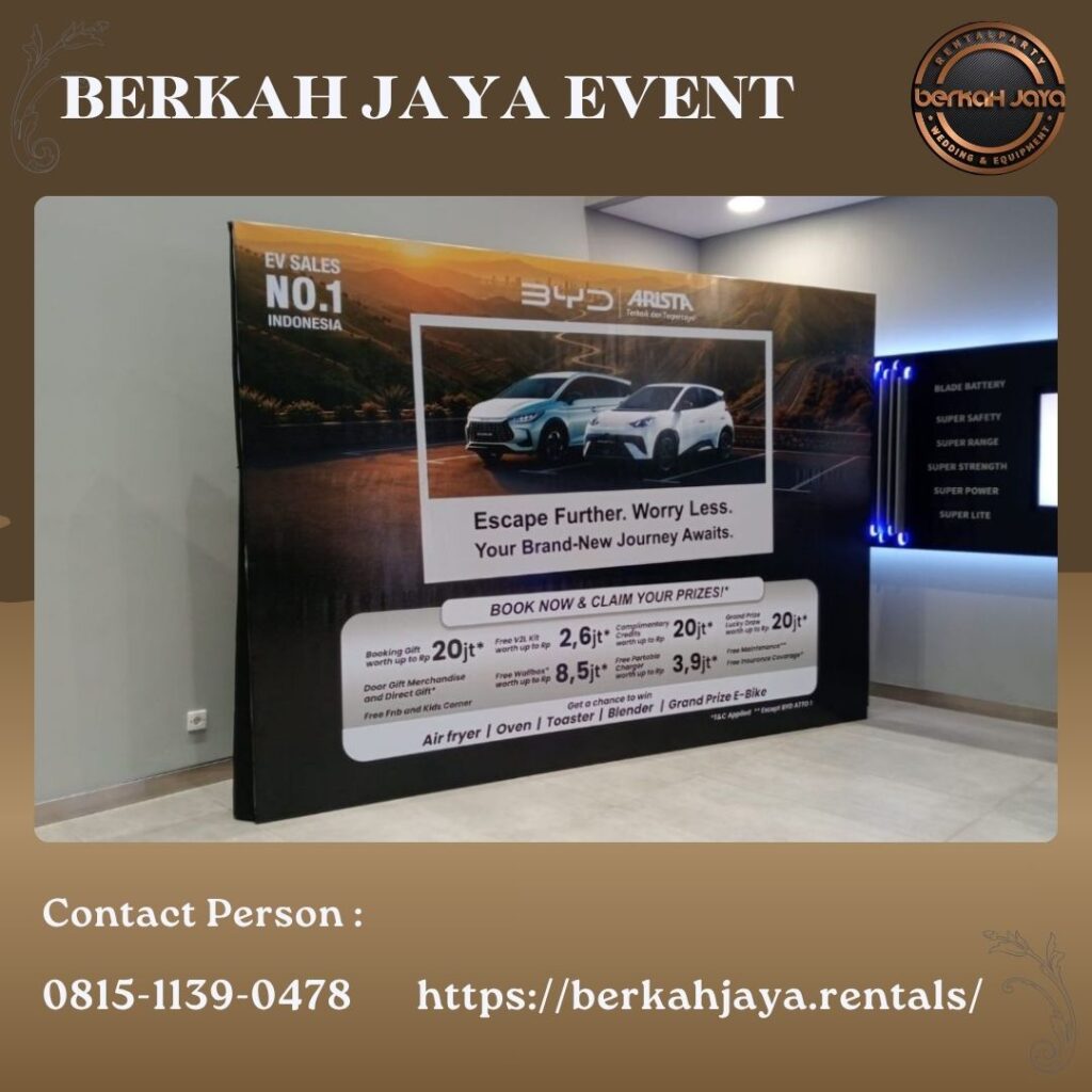 Jasa Sewa Backdrop Panel Kuat Area Jakarta Selatan